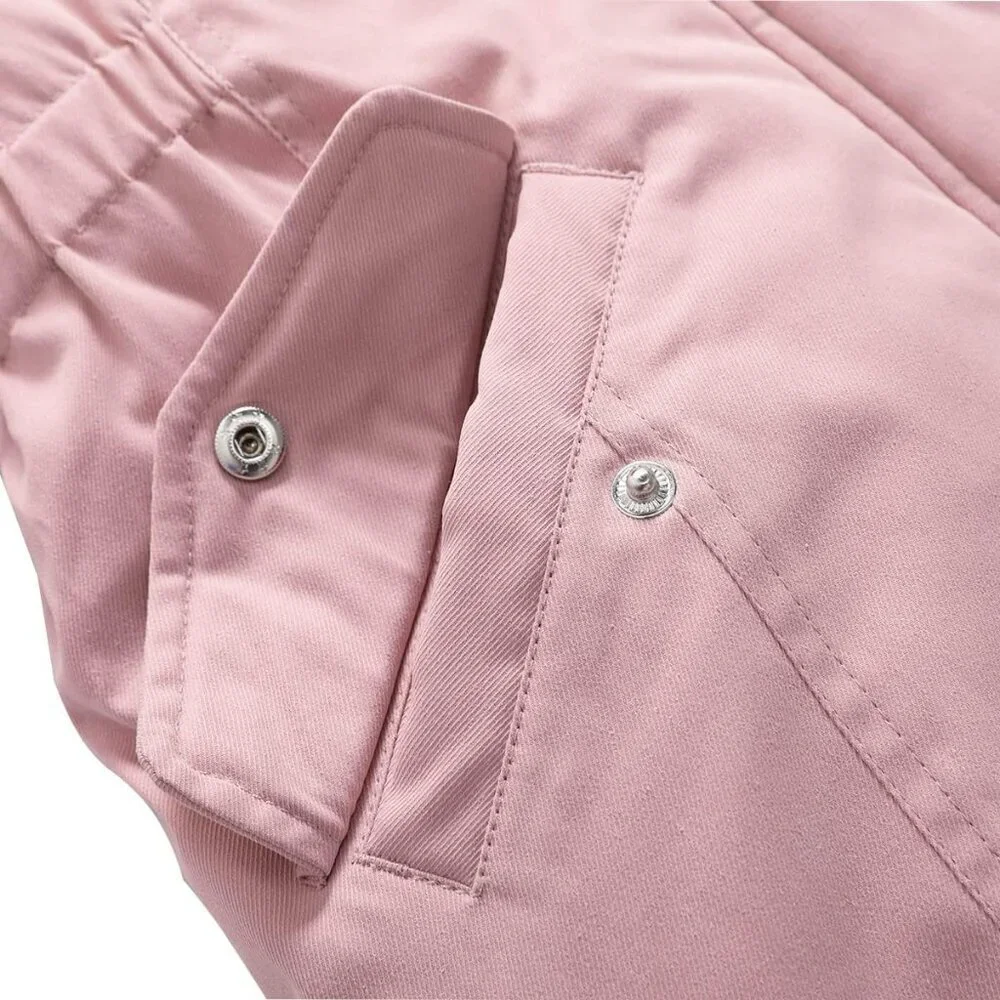 Girl's Pink02 Waterproof Long Coat Warm Winter Parka Puffer Jacket with Hood